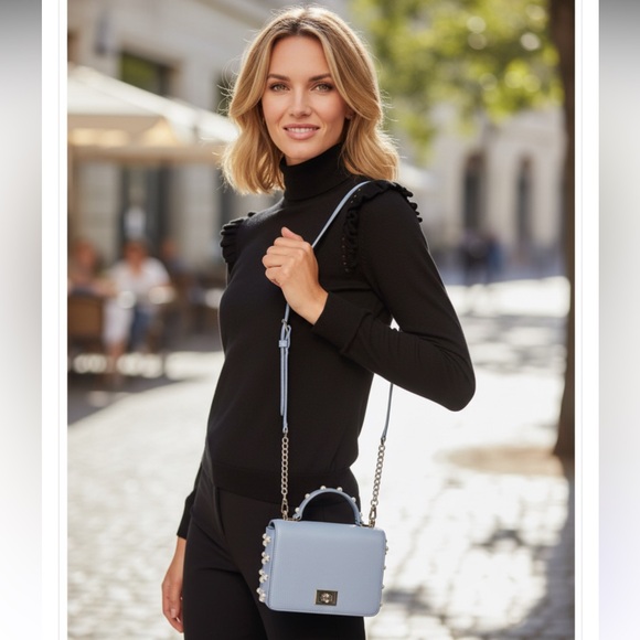 Kate Spade New York Serrano Place Pearl Maisie Crossbody Bag with Silver Chain - Picture 4 of 17